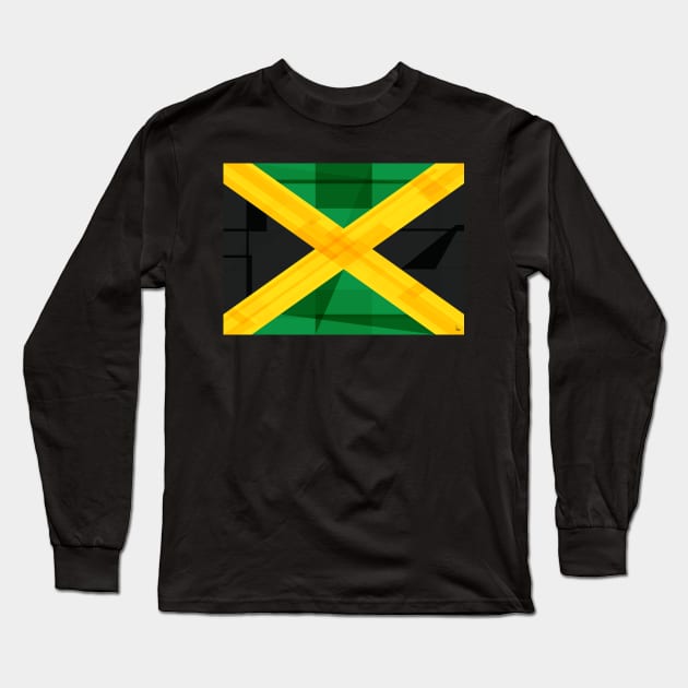 Jamaica flag Long Sleeve T-Shirt by fimbis